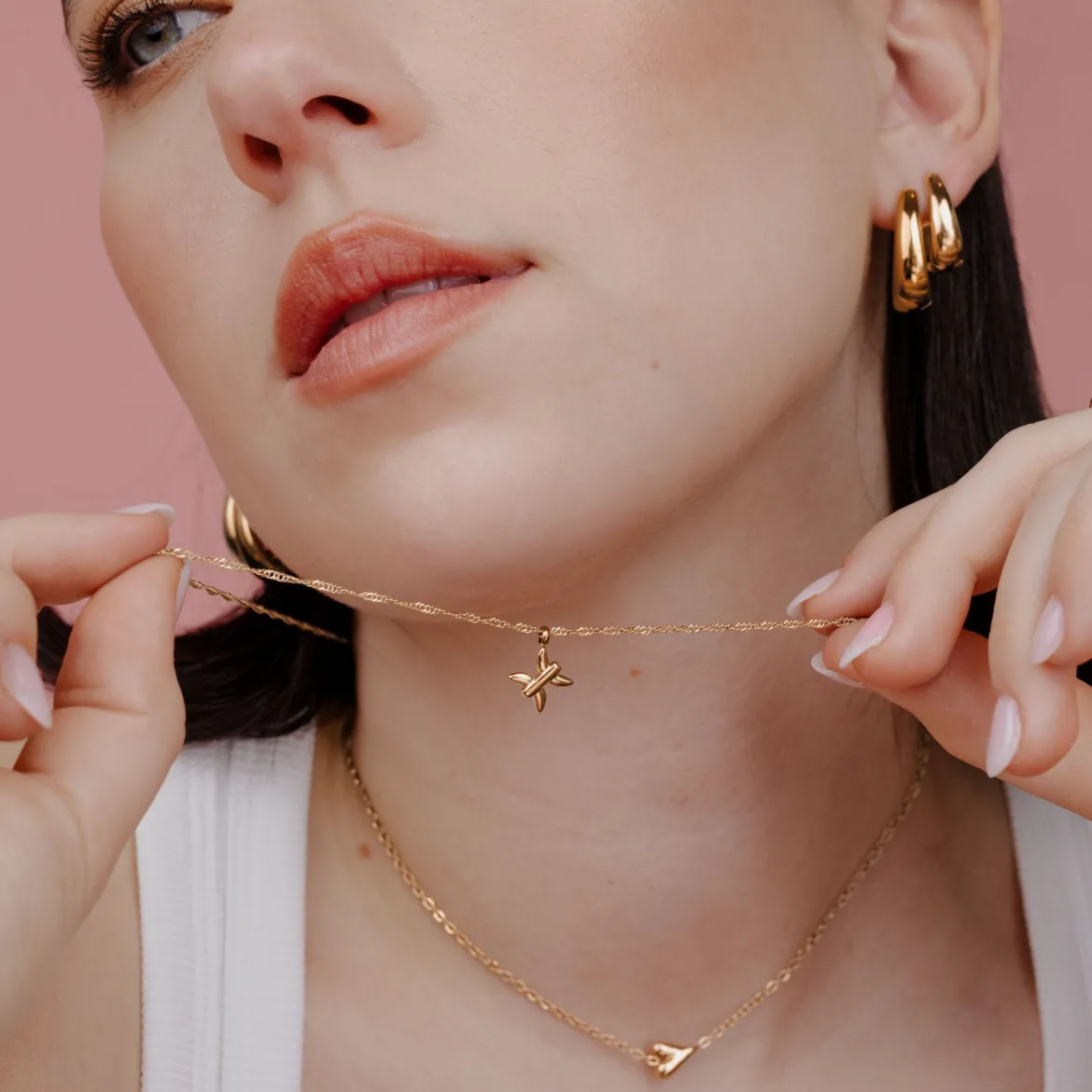 Pisces Bubble Necklace Roségold