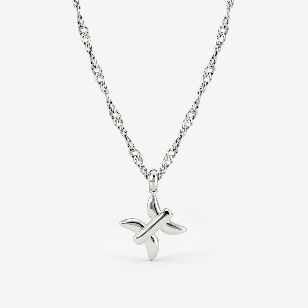 Pisces Bubble Necklace Silber