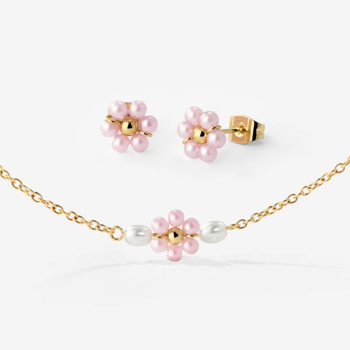 Pretty Pink Daisy Bundle Gold