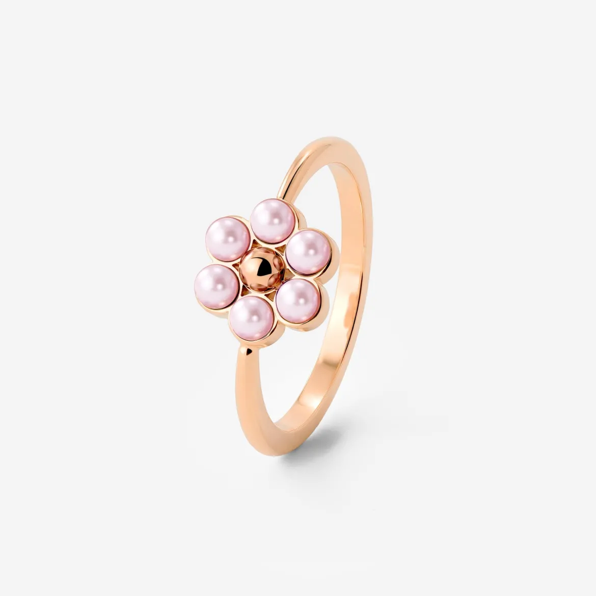 Pretty Pink Daisy Ring Roségold