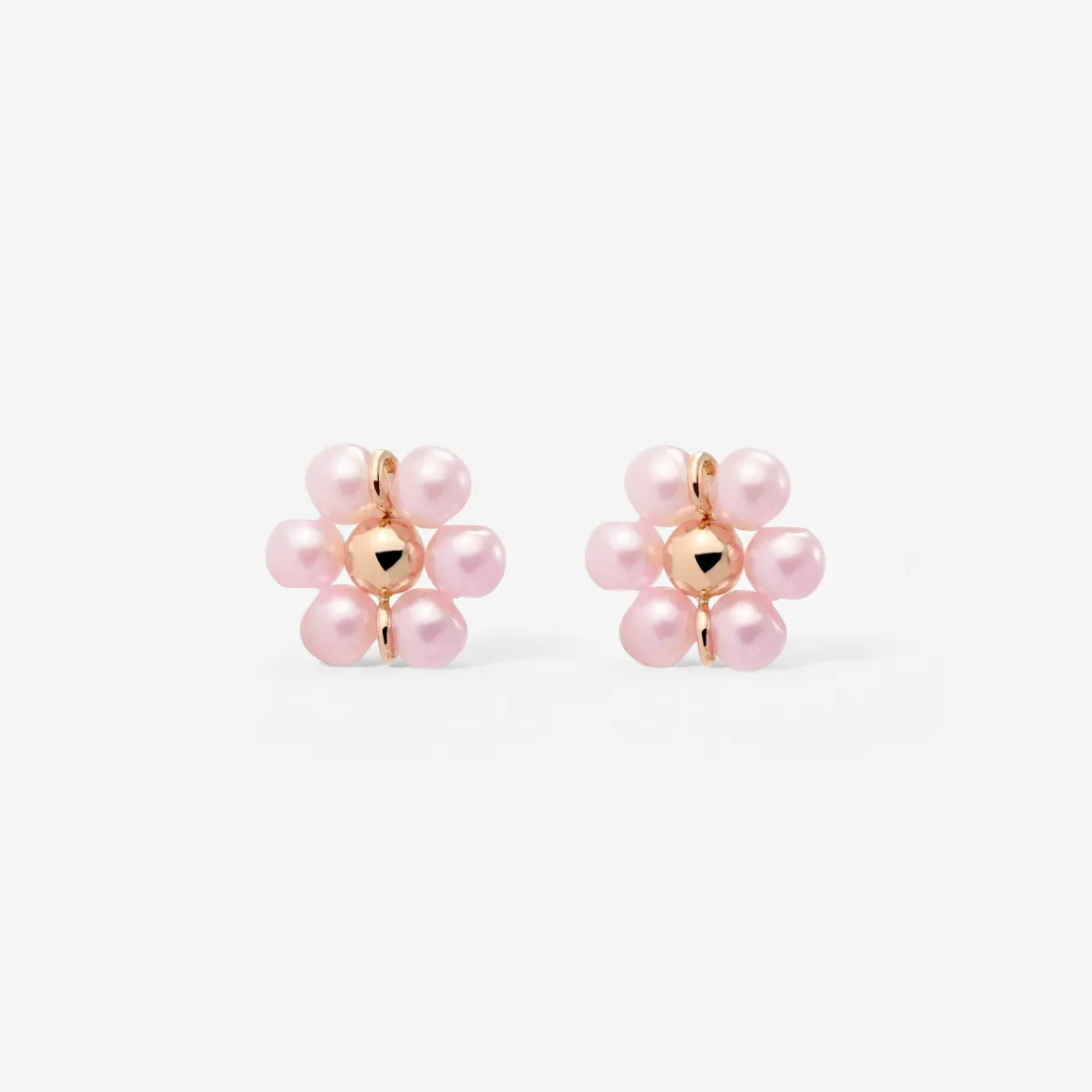 Pretty Pink Daisy Studs Roségold