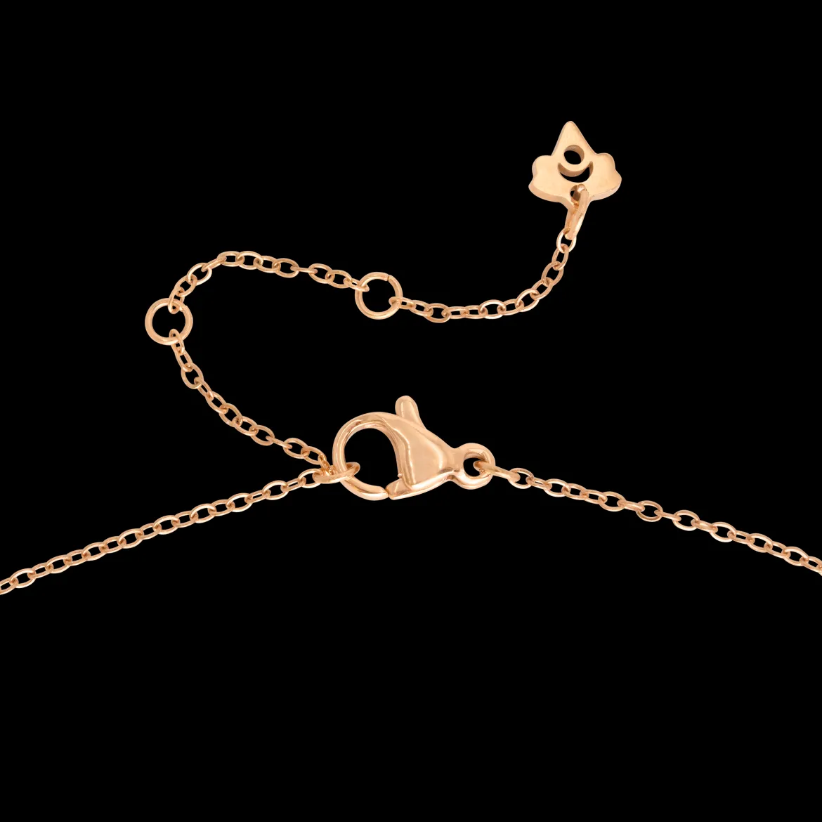 Pretty Ribbon Necklace Roségold