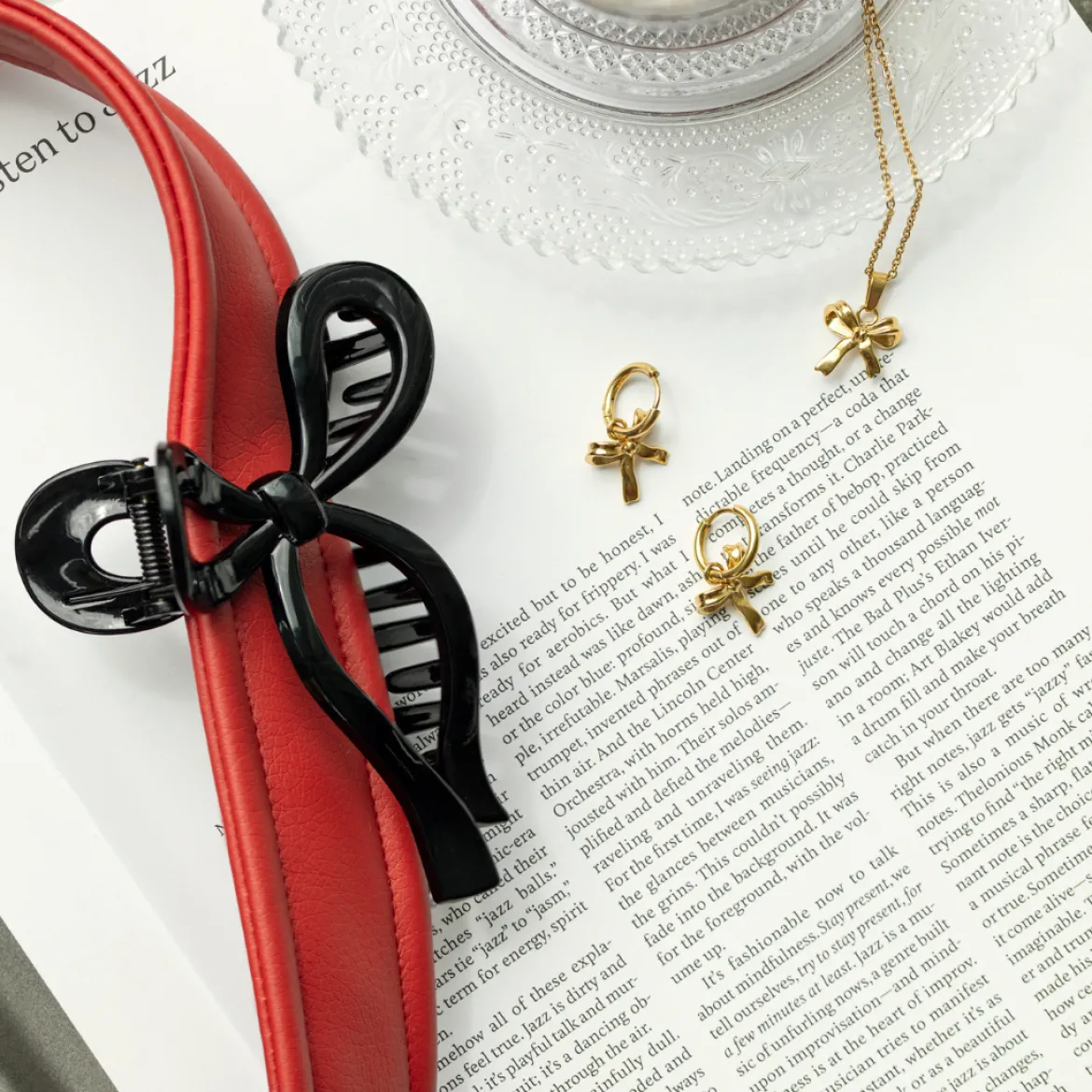 Pretty Ribbon Necklace Roségold