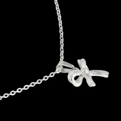 Pretty Ribbon Necklace Silber
