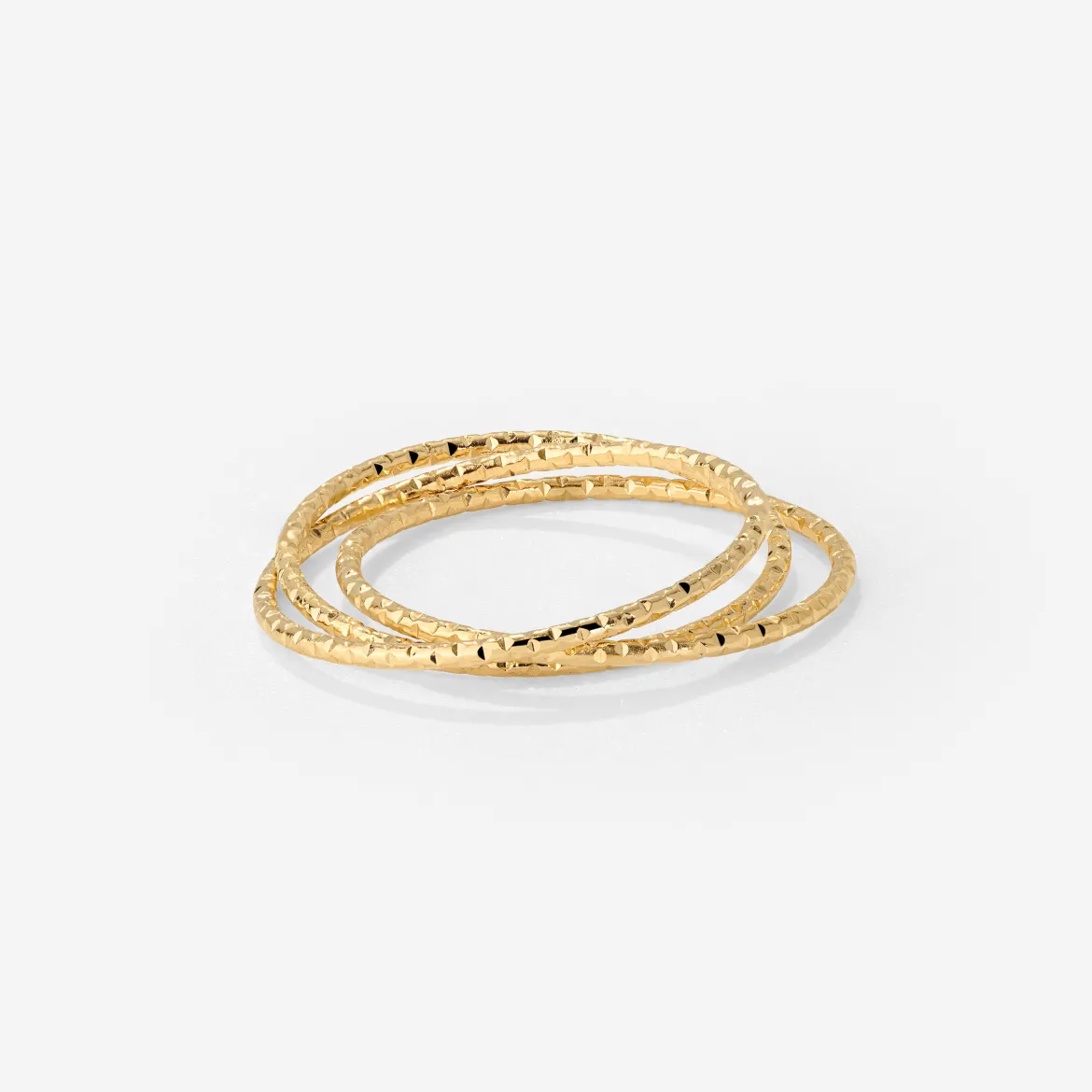 Prism Trio Ring Gold