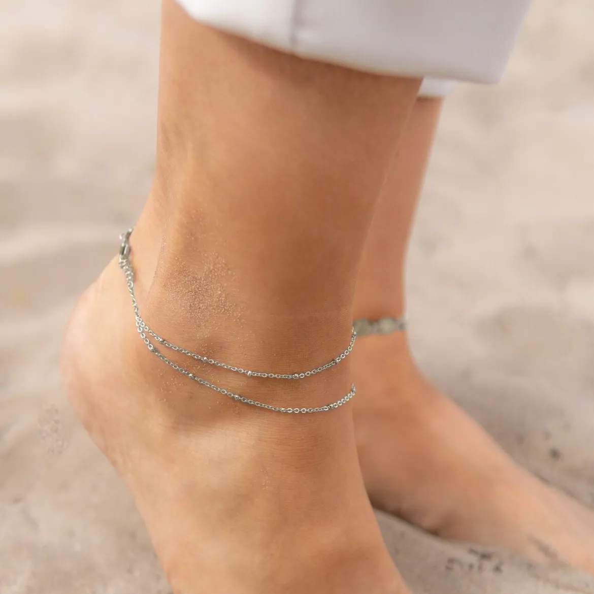 Puebla Anklet Silber