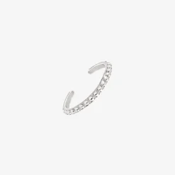 Punto Toe Ring Silber