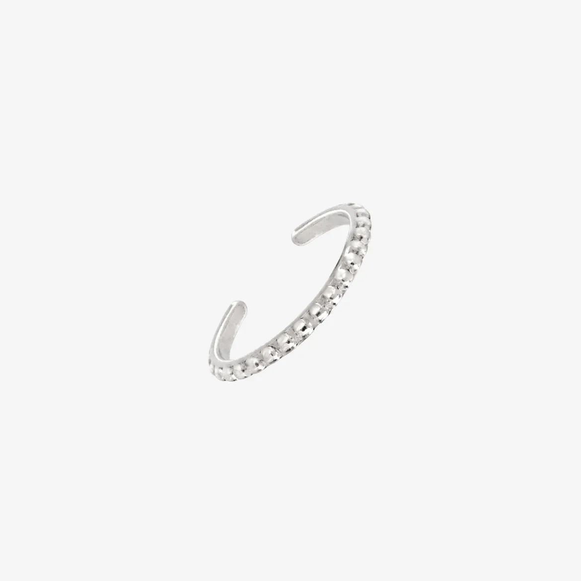 Punto Toe Ring Silber