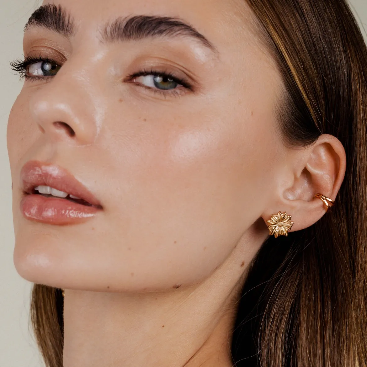 Pure Petal Studs Roségold