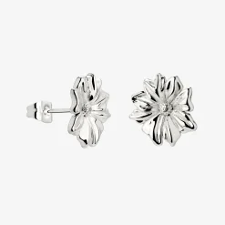 Pure Petal Studs Silber