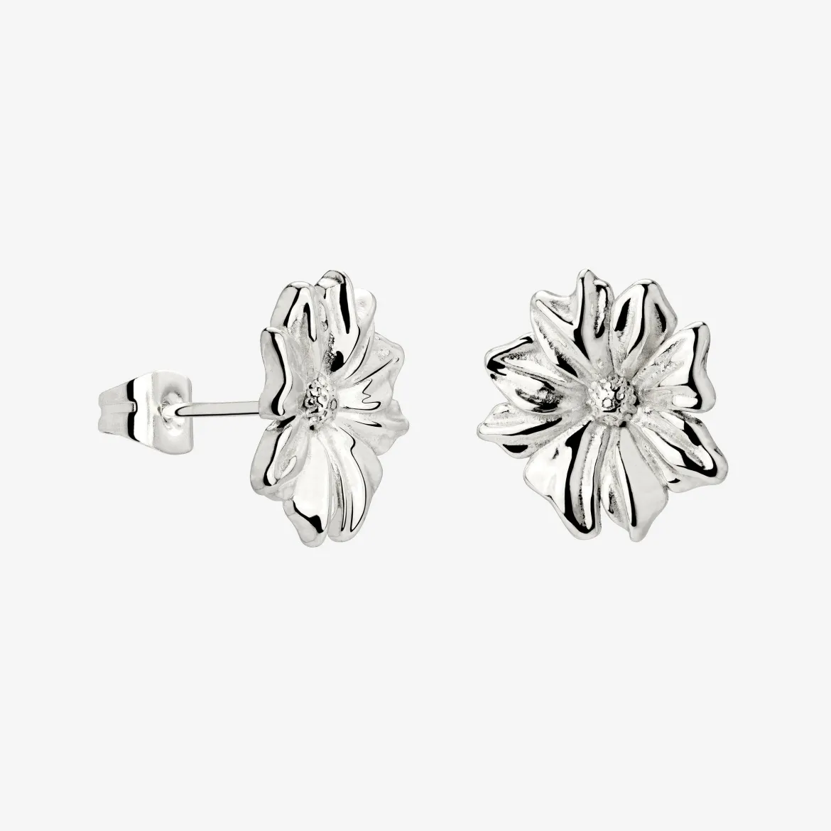 Pure Petal Studs Silber