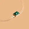 Radiant Emerald Necklace Roségold