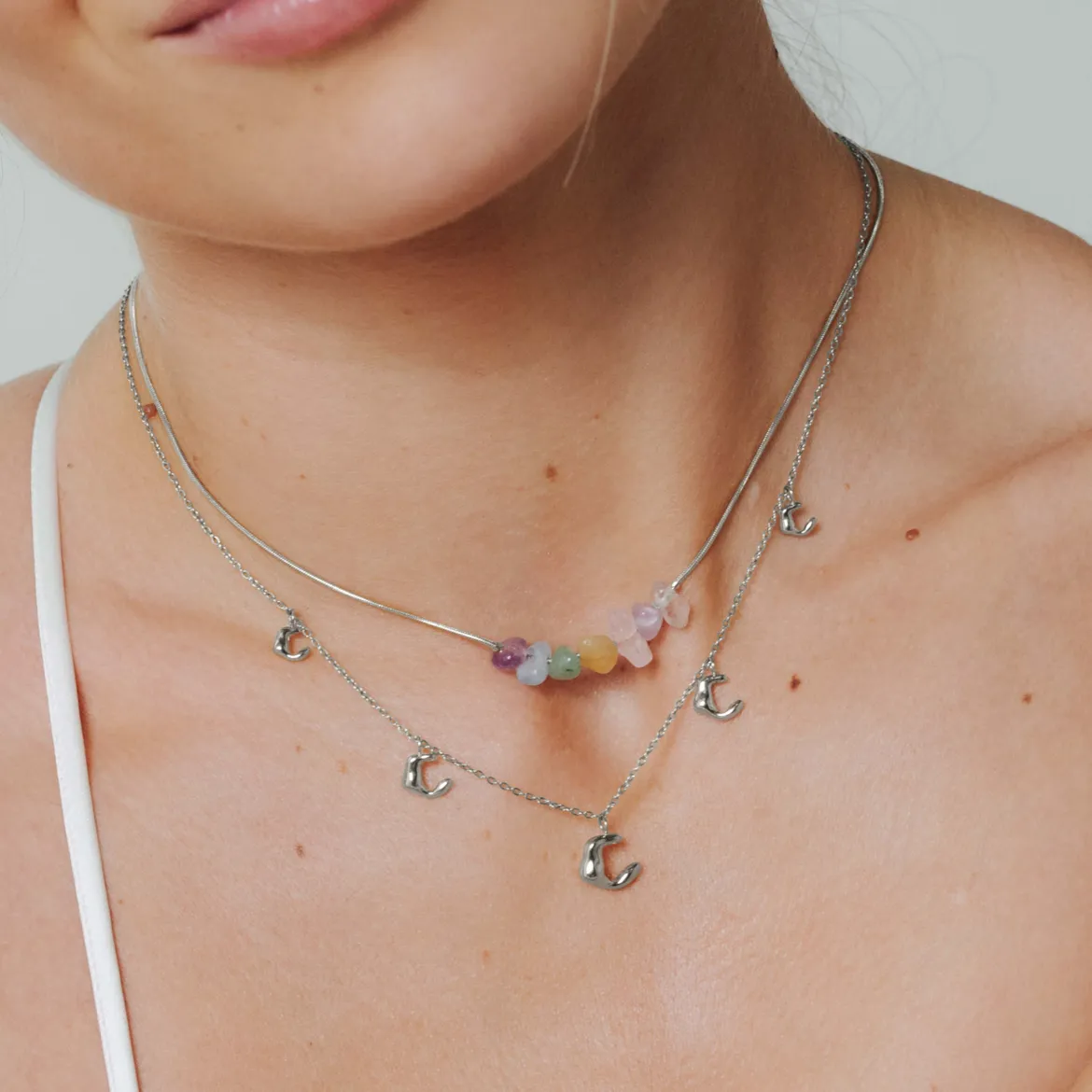 Radiant Romy Necklace Silber