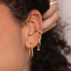 Rayos Oval Hoops Baby Gold