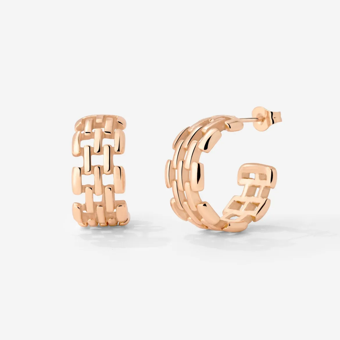 Reverie Hoop Studs Roségold