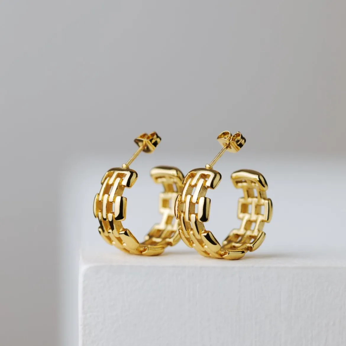 Reverie Hoop Studs Roségold
