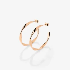 Sahira Hoop Studs Medium Roségold