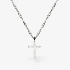 Saints Cross Necklace Silber
