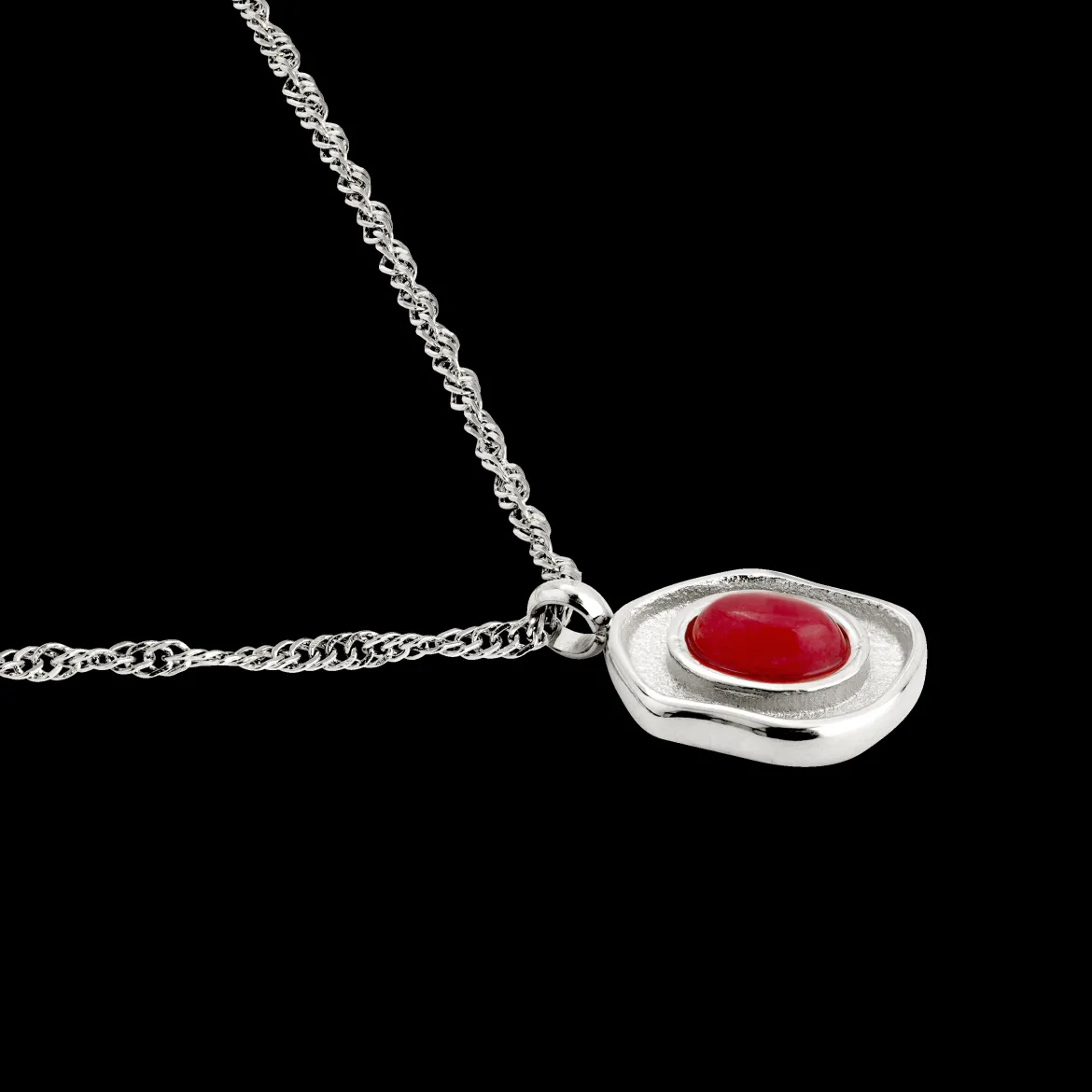 Scarlet Treasure Necklace Silber