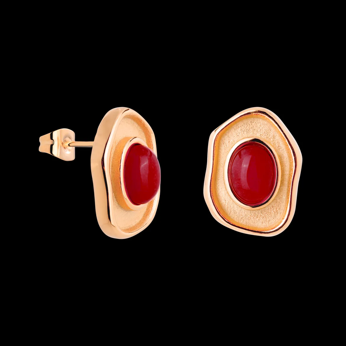 Scarlet Treasure Studs Roségold