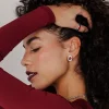 Scarlet Treasure Studs Silber