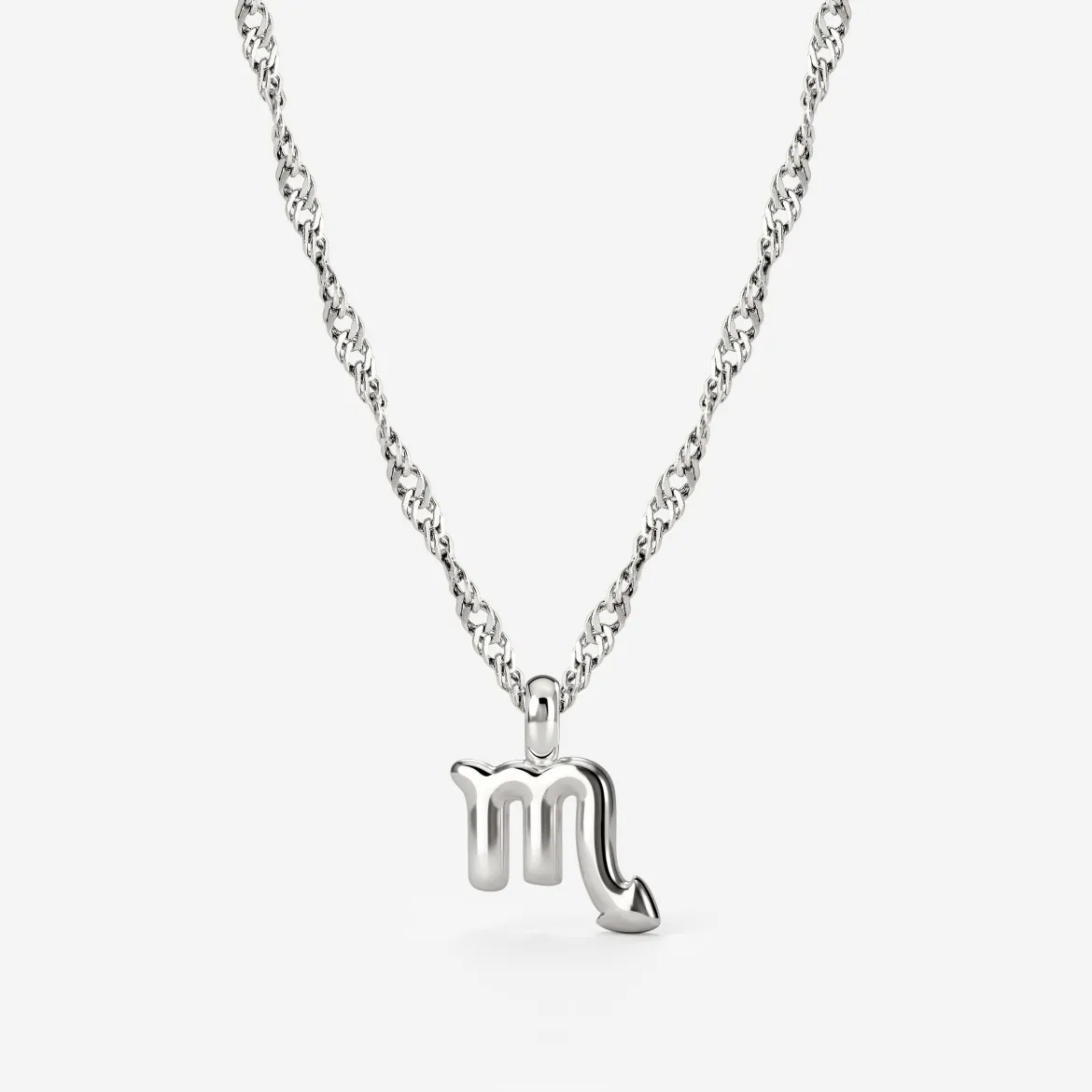 Scorpio Bubble Necklace Silber