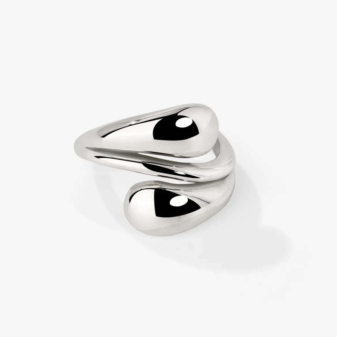 Sculpted Touch Ring Silber