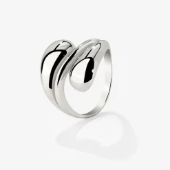Sculpted Touch Ring Silber