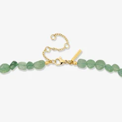 Sea Glass Necklace Gold