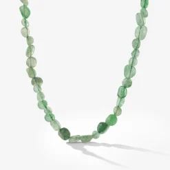 Sea Glass Necklace Silber