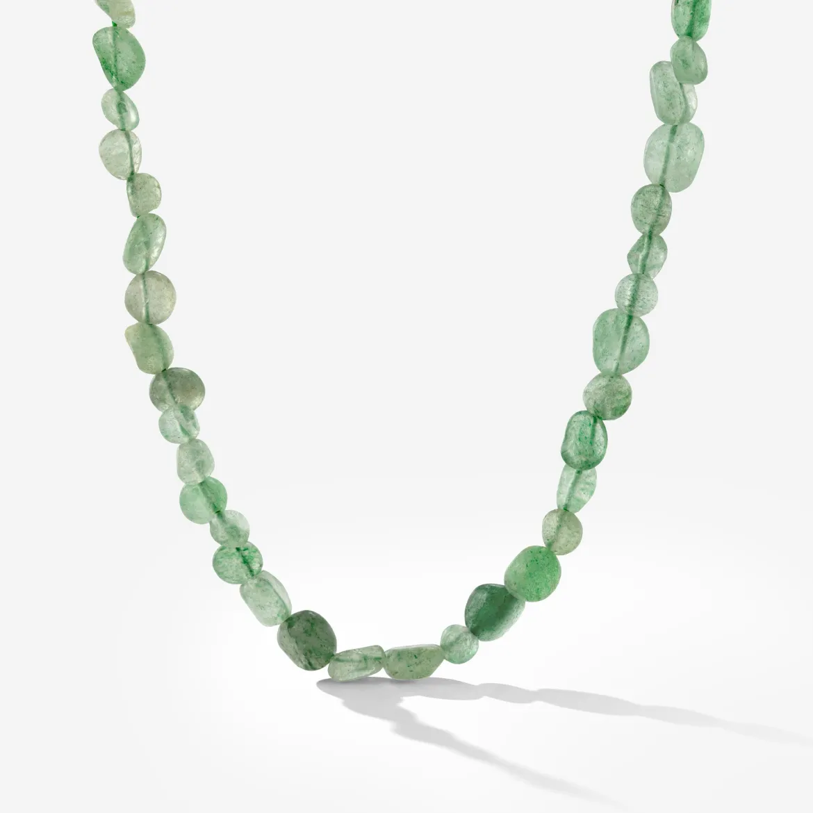 Sea Glass Necklace Silber