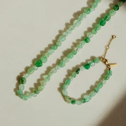 Sea Glass Necklace Silber