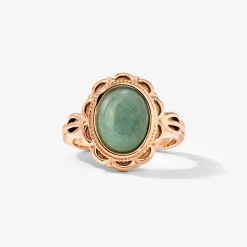 Sea Glass Ring Roségold