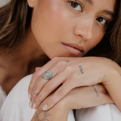 Sea Glass Ring Silber