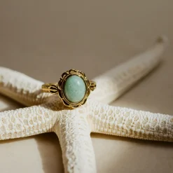 Sea Glass Ring Silber