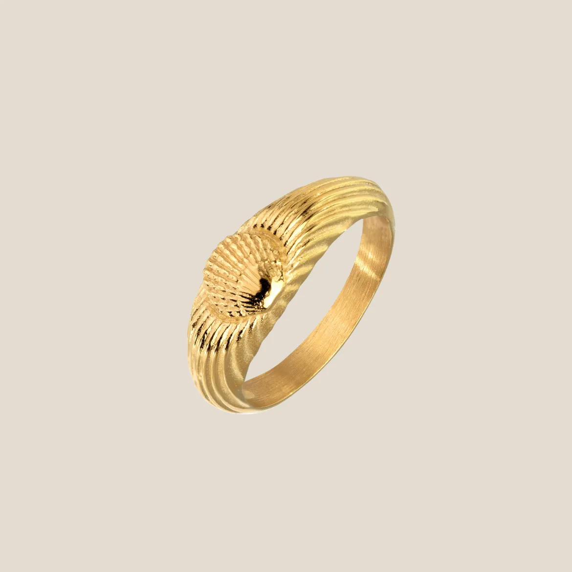 Sea Shell Ring Gold