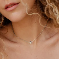 Sea Star Choker Silber