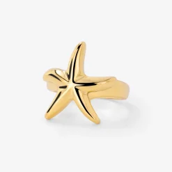 Sea Star Ring Gold