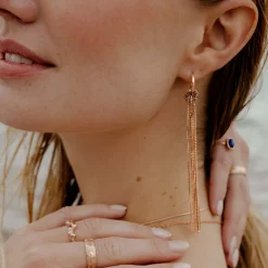 Sea Strands Hoop Set Small Roségold