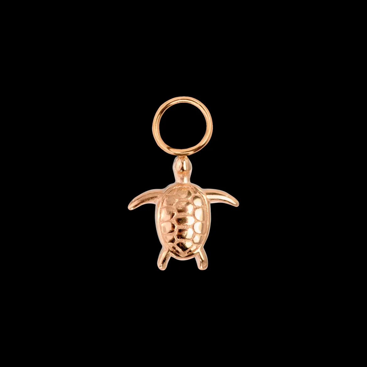 Sea Turtle Twisted Hoop Set Small Roségold