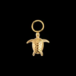 Sea Turtle Twisted Hoop Set Small Gold