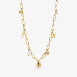 Seaside Treasures Necklace Gold