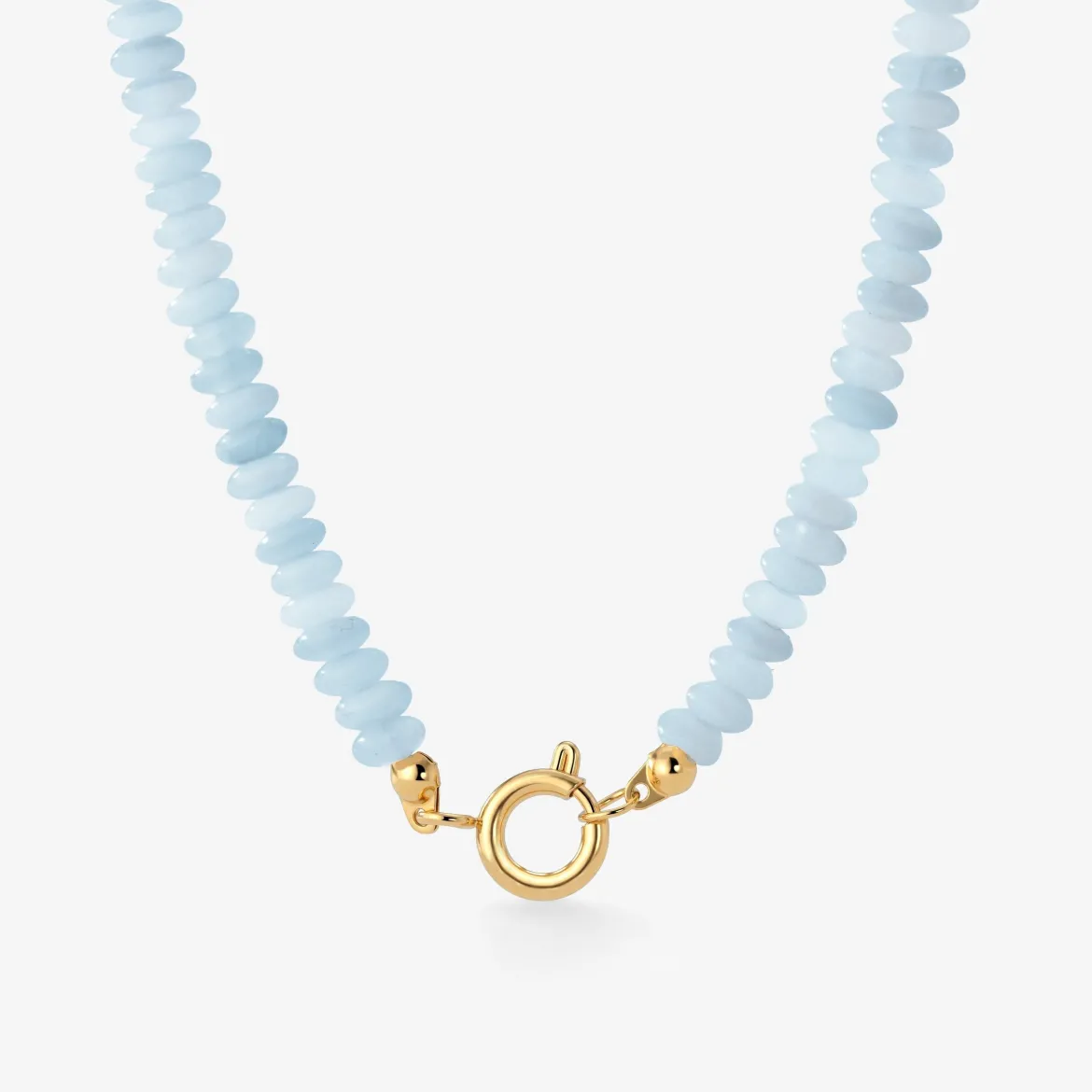 Seastone Charm Necklace Gold