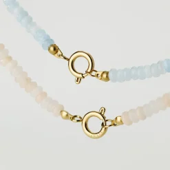 Seastone Charm Necklace Gold