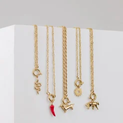 Serpent Singapore Chain Necklace Set Gold