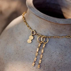 Serpent's Whisper Hoop Set Small Gold
