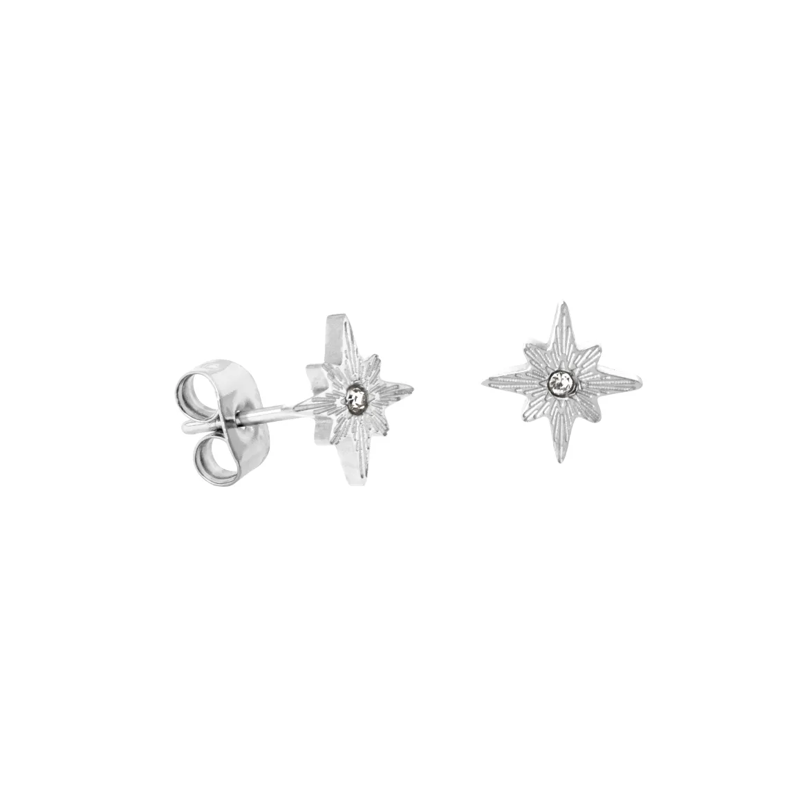 Shiny Anna Stud Earrings Silber