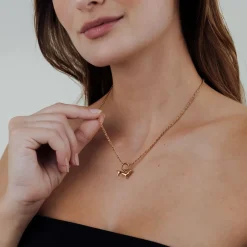 Shorty Rope Chain Necklace Set Roségold