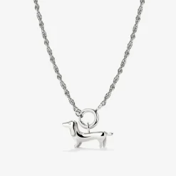 Shorty Rope Chain Necklace Set Silber