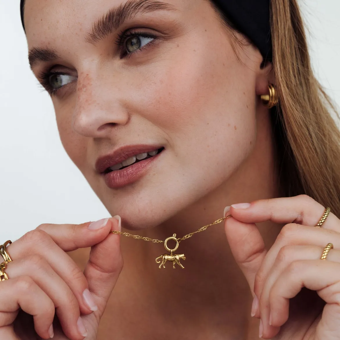 Singapore Chain Charm Necklace Set